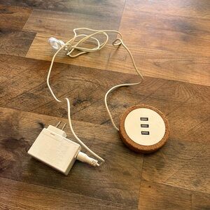 IKEA Cream and Brown USB Charger